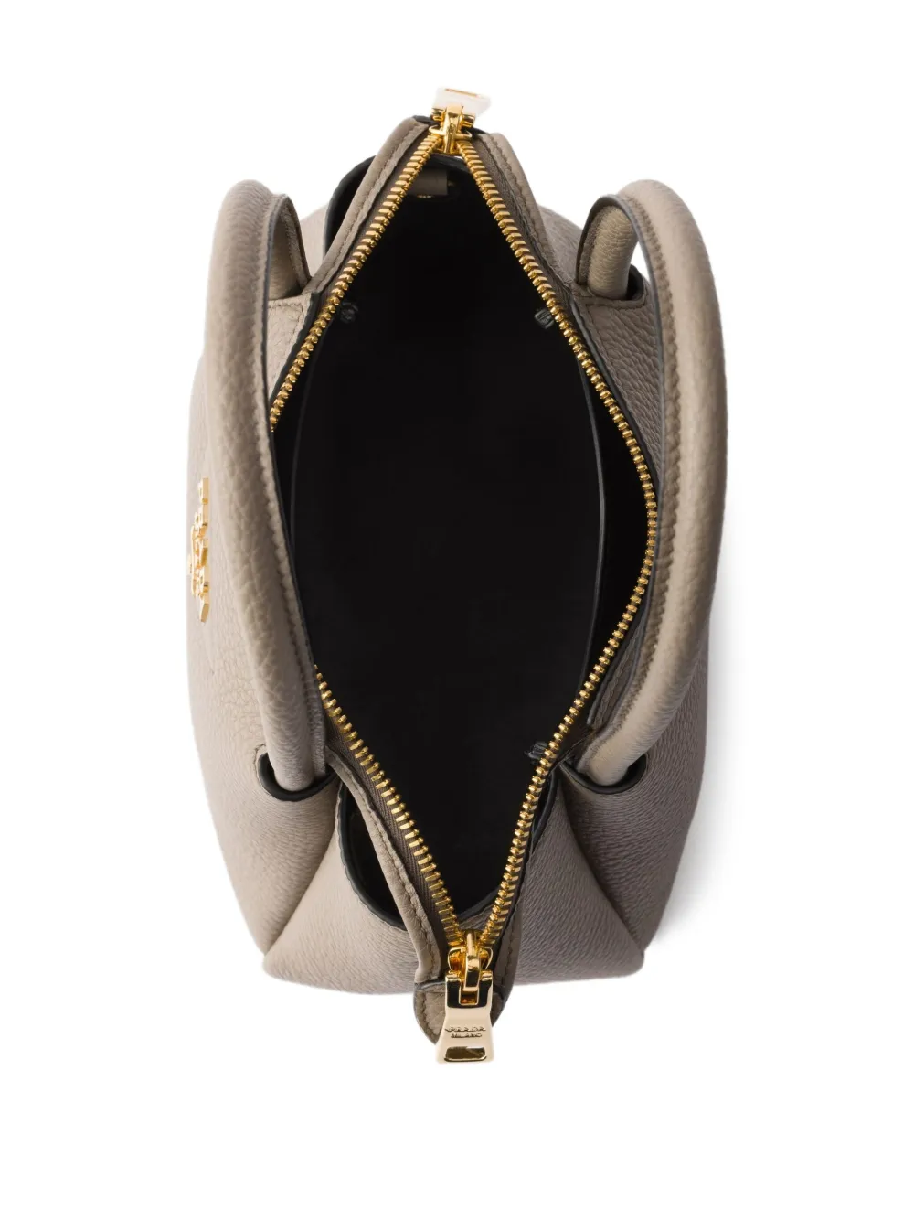 Prada Kleine leren shopper Bruin