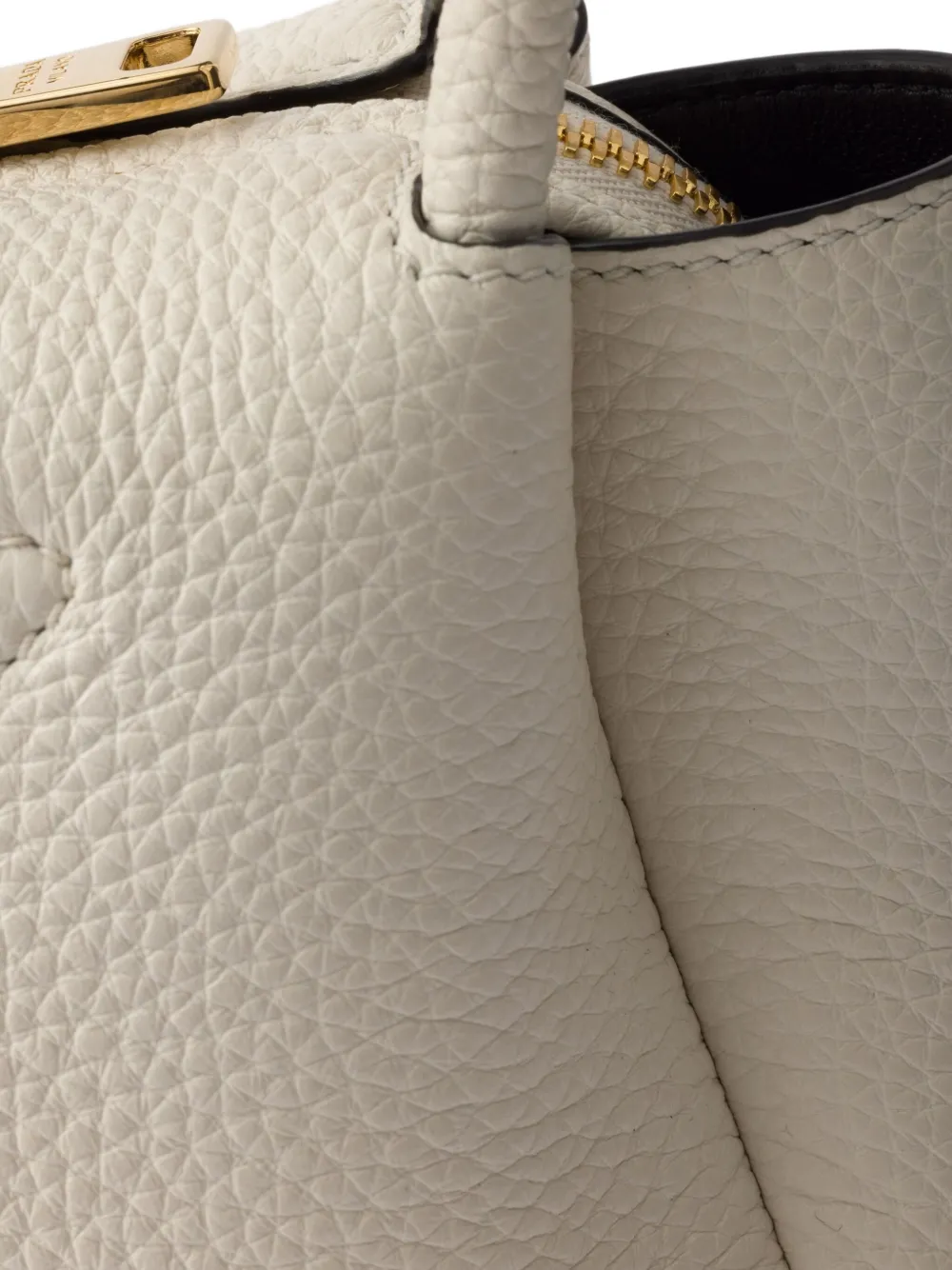 Prada Kleine leren shopper Wit