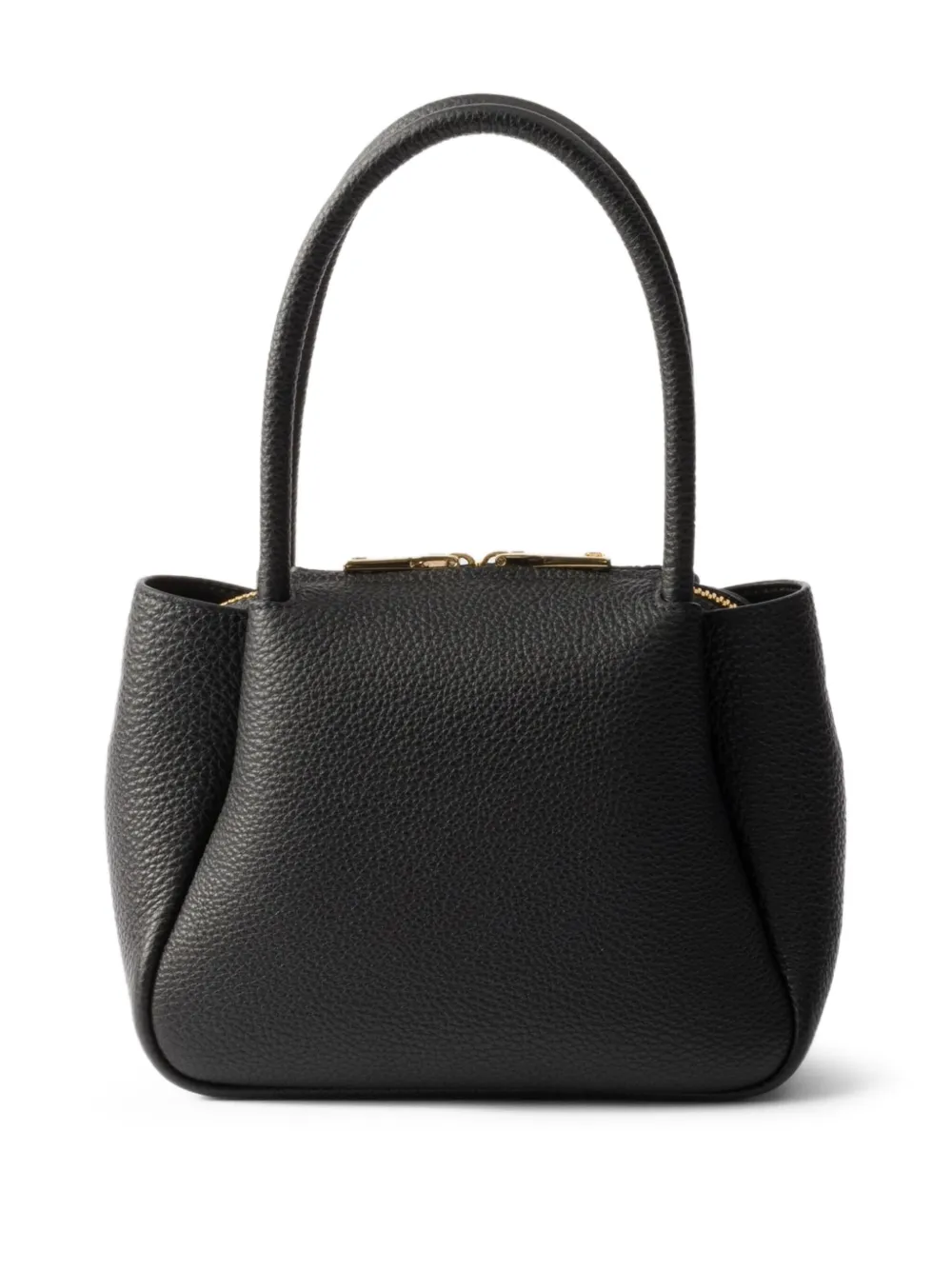 Prada mini leather tote bag - Zwart