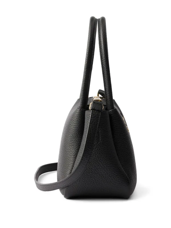 Prada レザーハンドバッグ | ブラック | FARFETCH JP