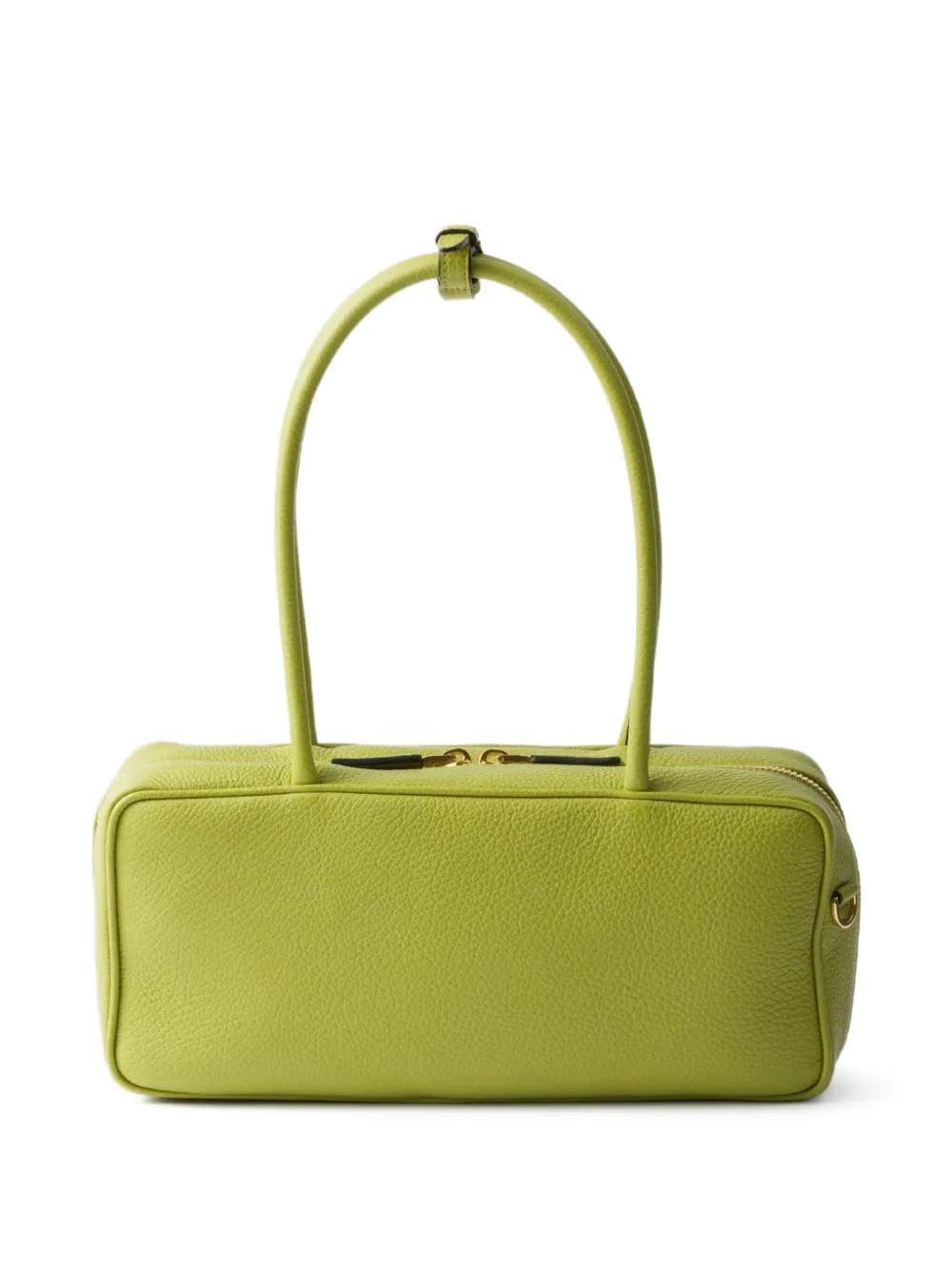 Prada medium leather tote bag - Groen