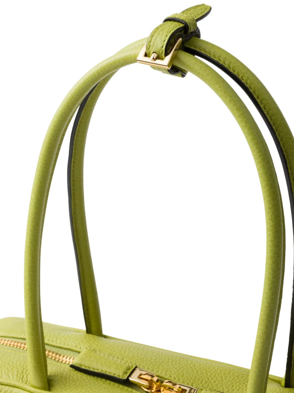 Prada Medium leren shopper Groen