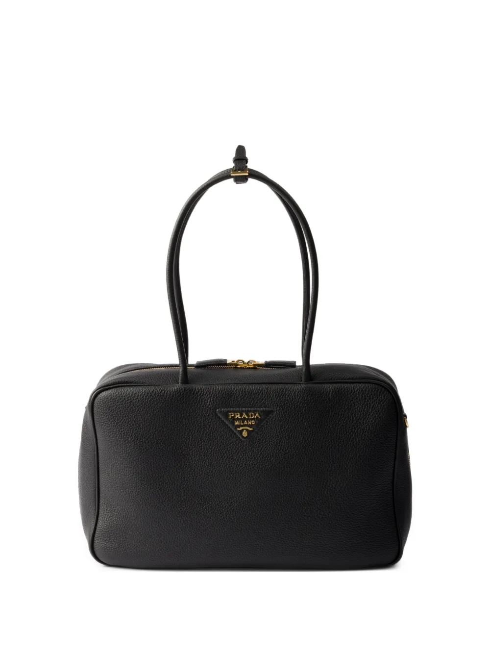 Prada Leren shopper Zwart
