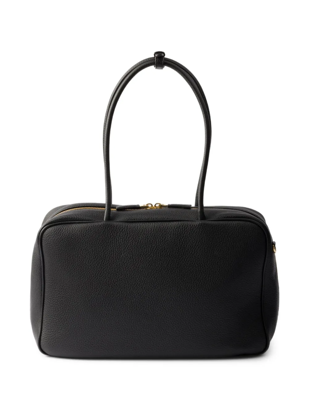 Prada large leather tote bag - Zwart