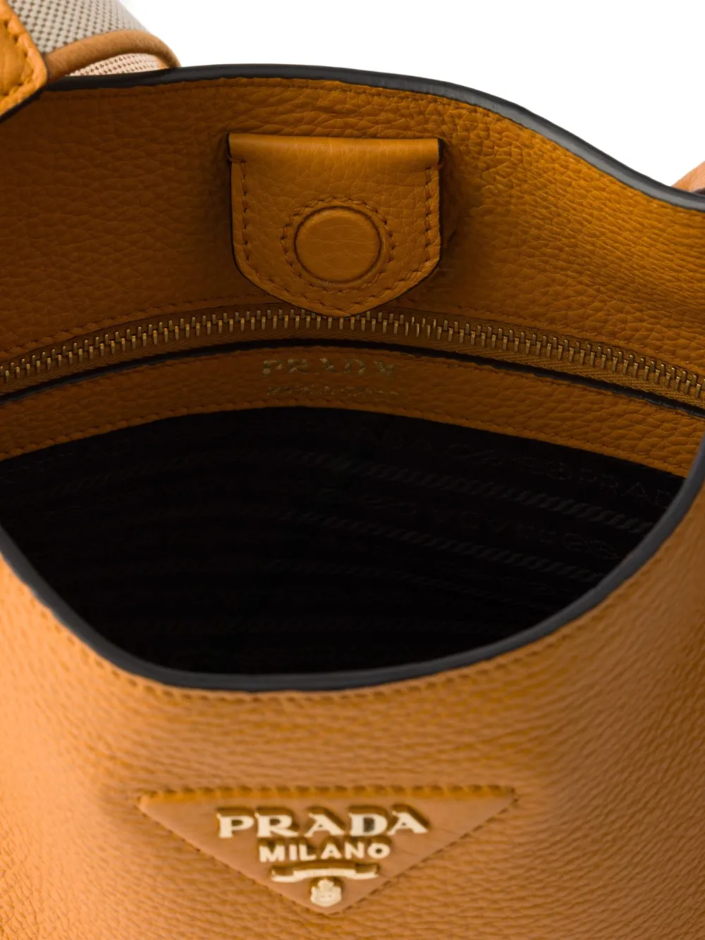 Prada Leren schoudertas Oranje