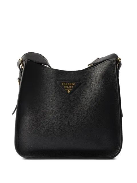 Prada شنطة جلد متوسطة