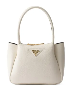 Prada レザーハンドバッグ | ホワイト | FARFETCH JP