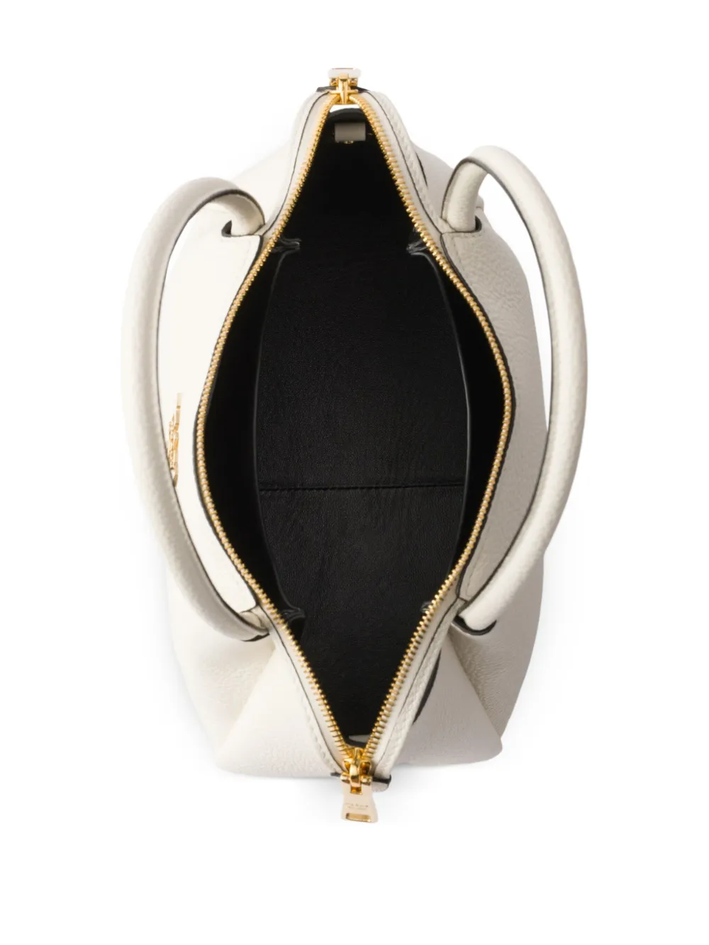 Prada Leren shopper Wit