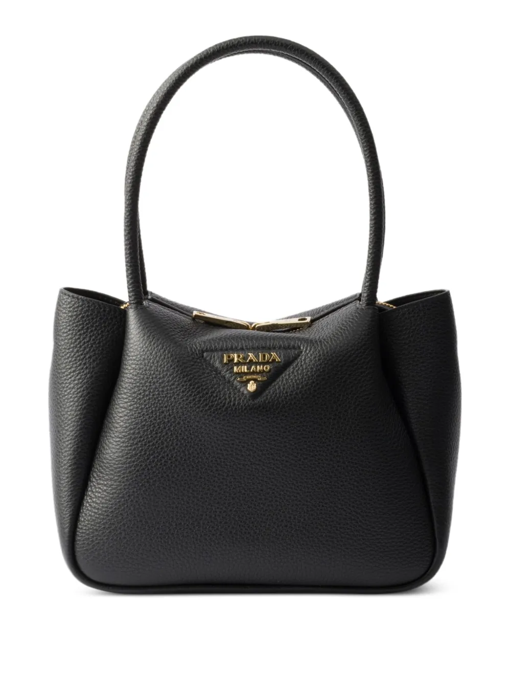 Prada Leren shopper Zwart