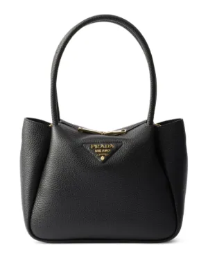 Prada レザー ハンドバッグ | ブラック | FARFETCH JP