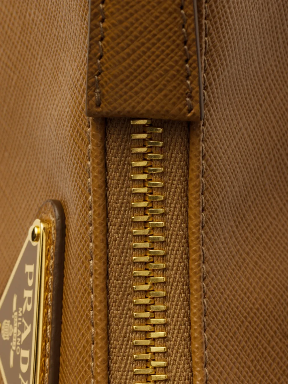 Prada Re-Edition leren schoudertas Bruin