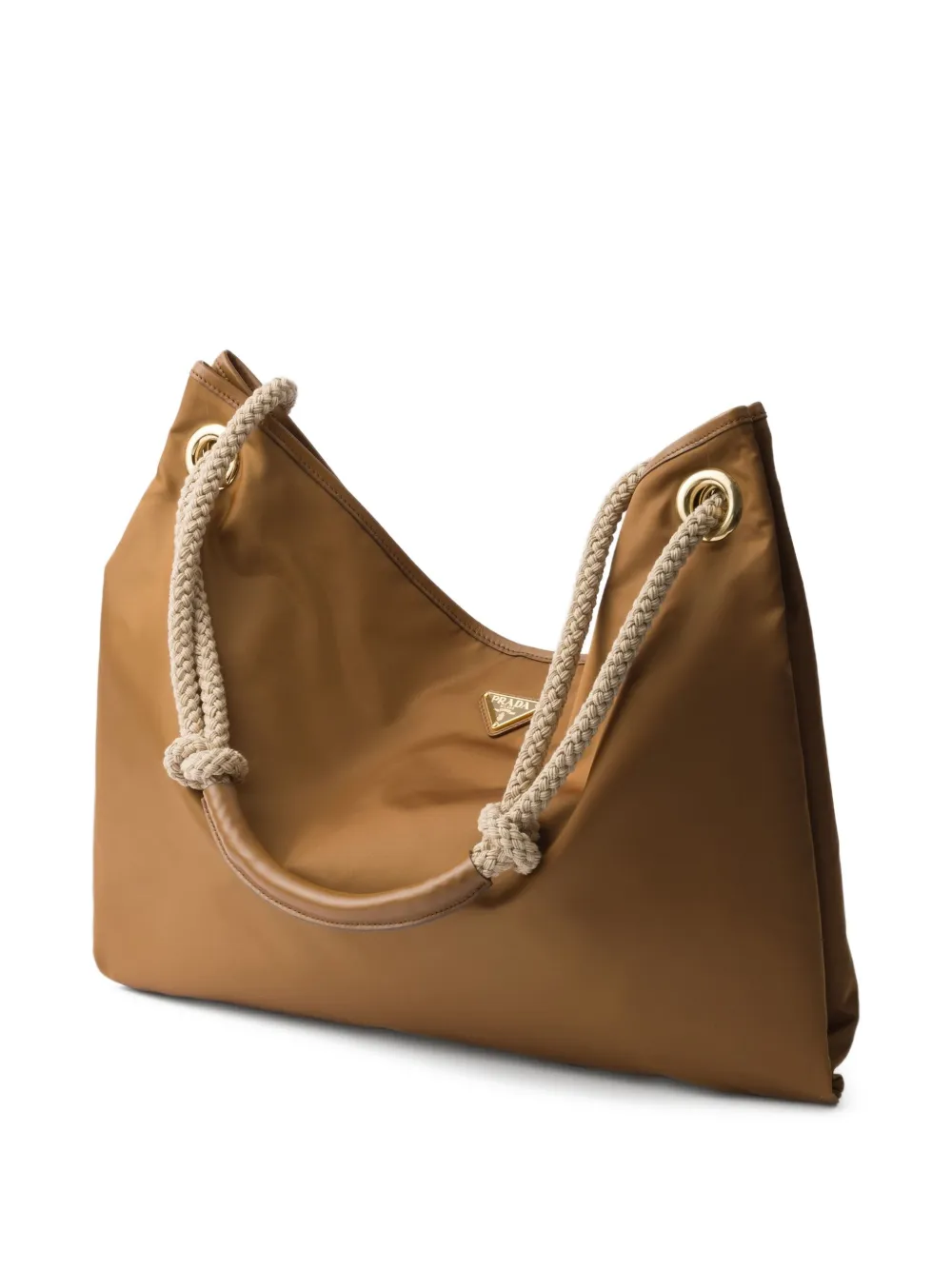 Prada Grote Mariner schoudertas Bruin