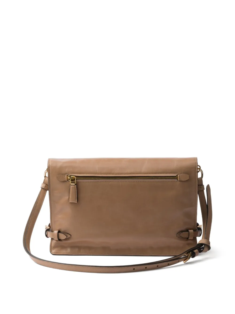Prada medium leather shoulder bag - Beige