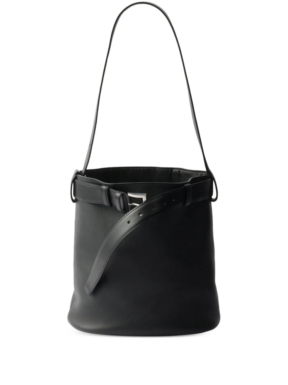 Prada bolsa bucket con cinturón | negro | Image 1