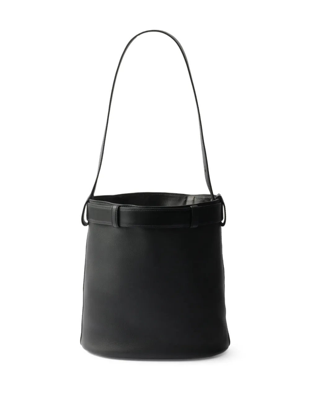 Prada Bucket-tas met ceintuur Zwart