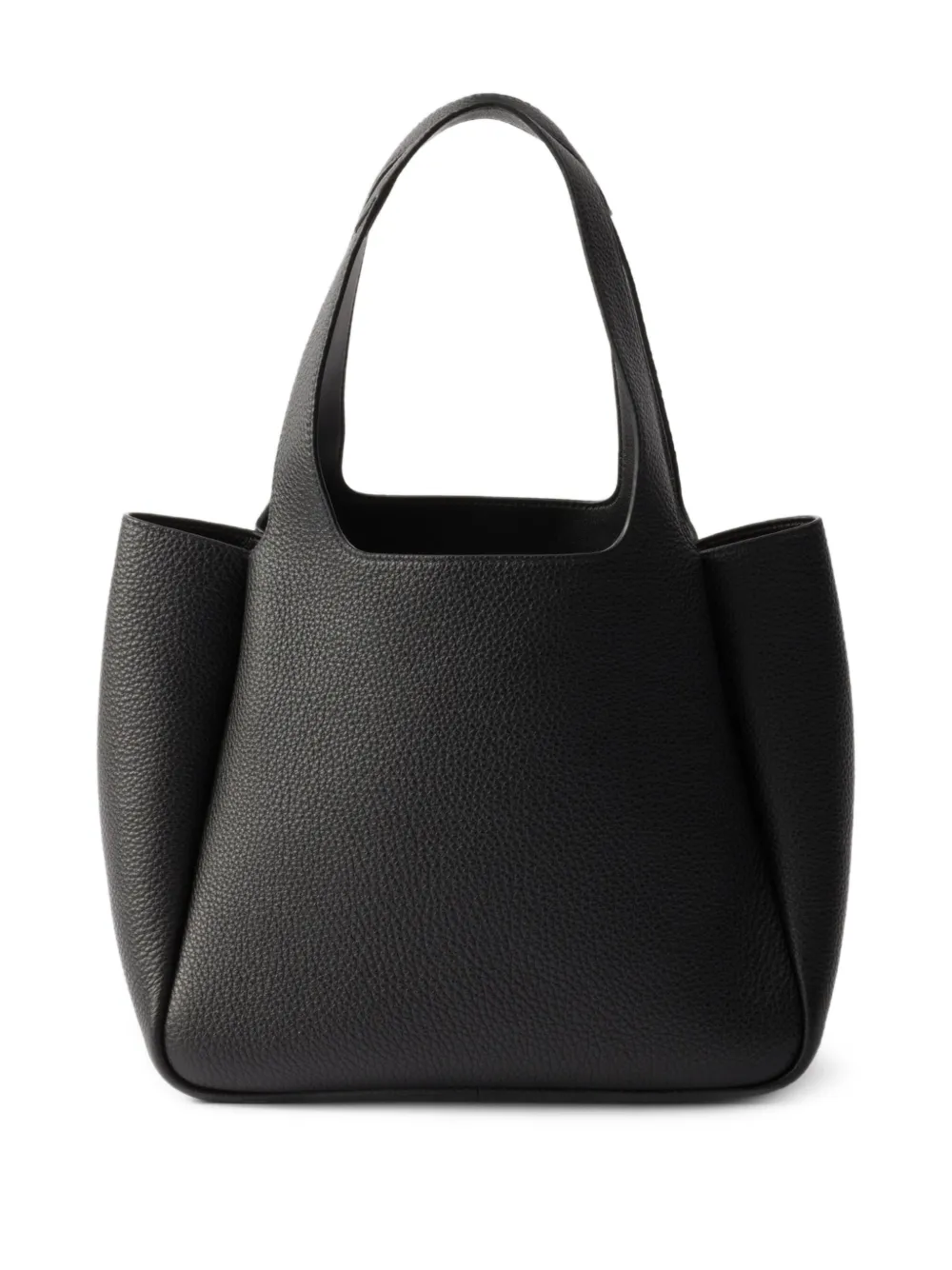 Prada small leather tote bag - Zwart