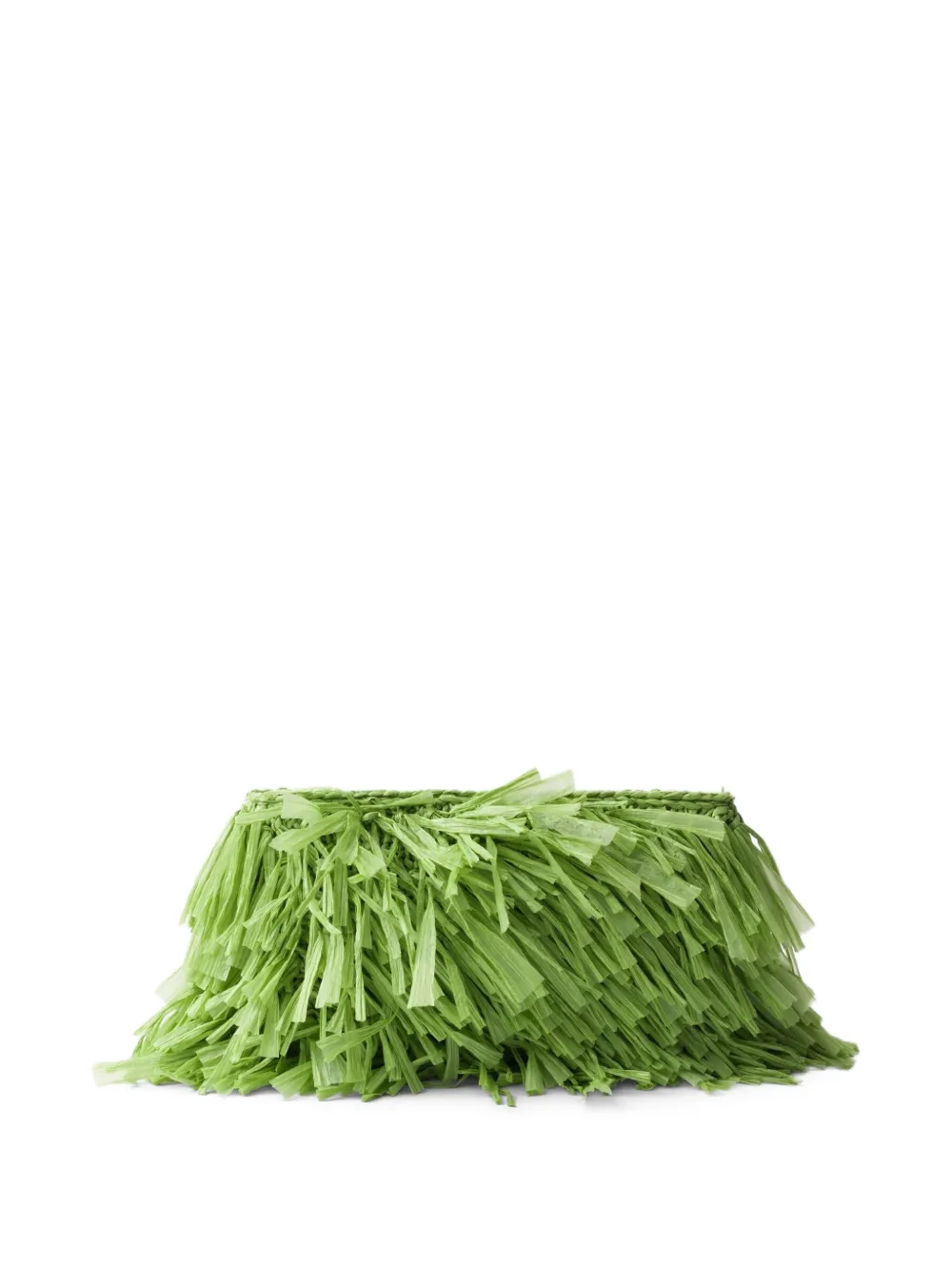Prada Gehaakte clutch met franje Groen