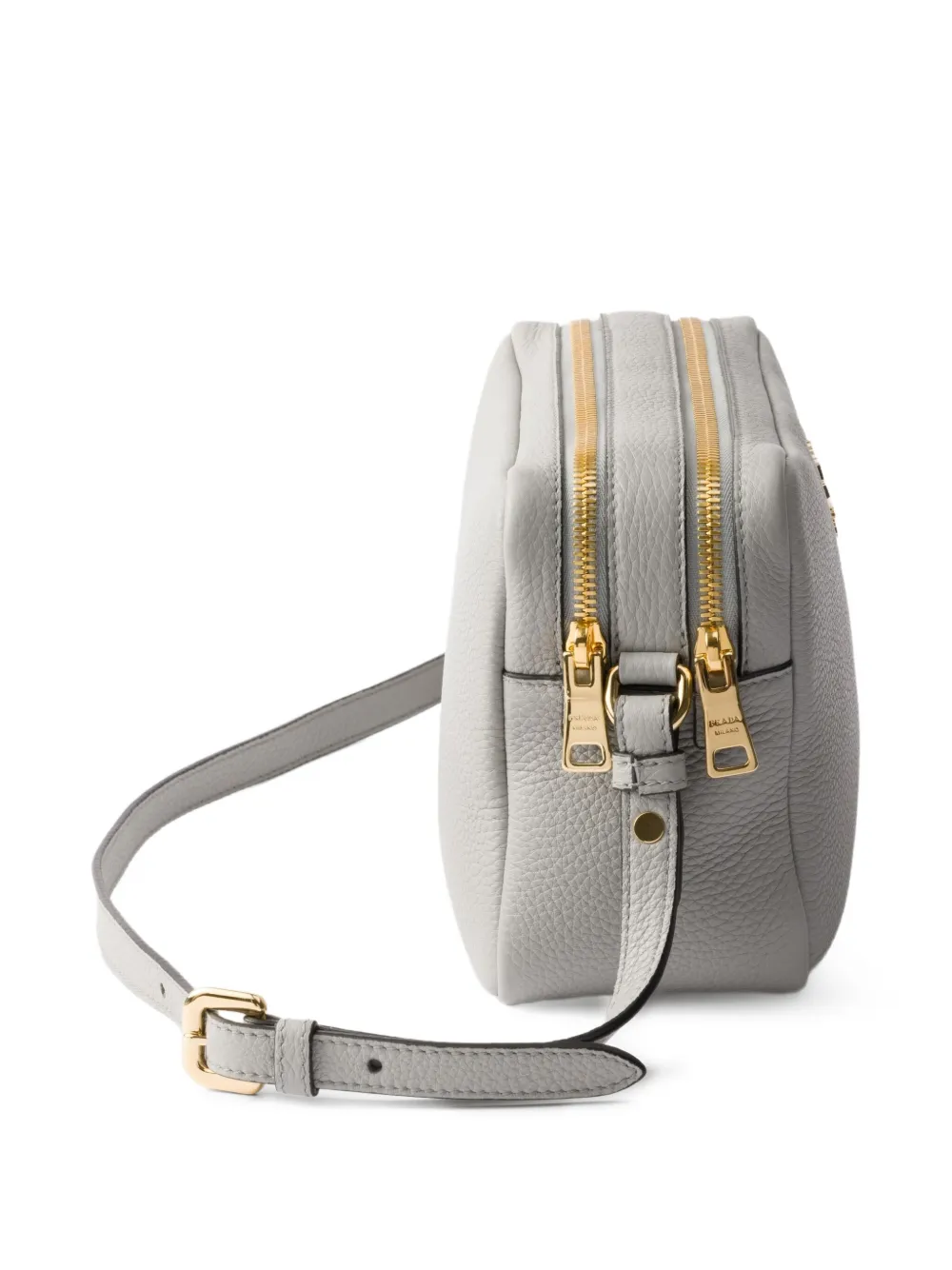 Prada Leren schoudertas Grijs