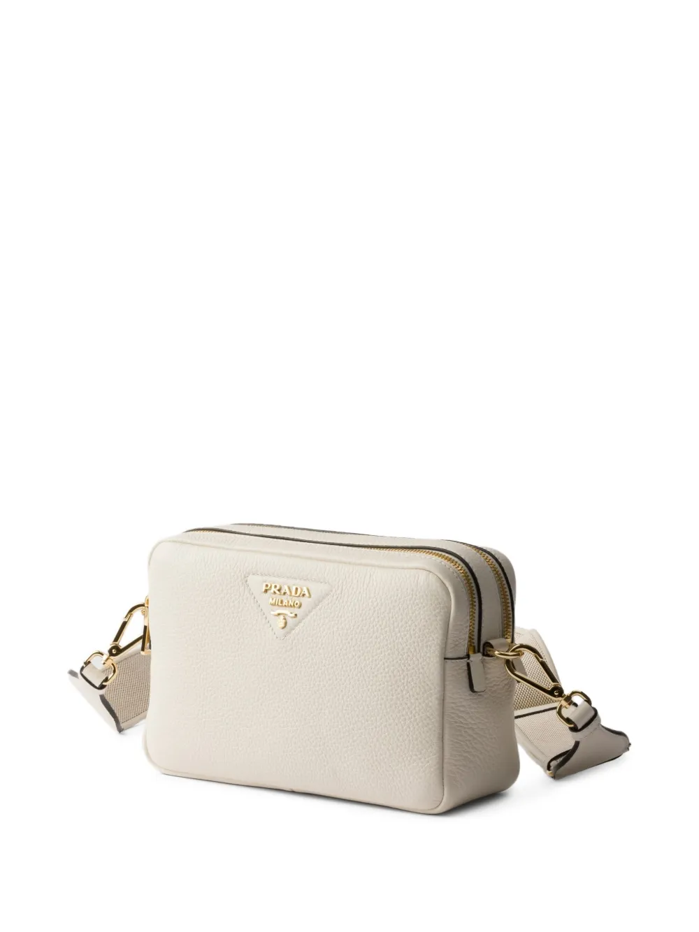 Prada Leren schoudertas Wit