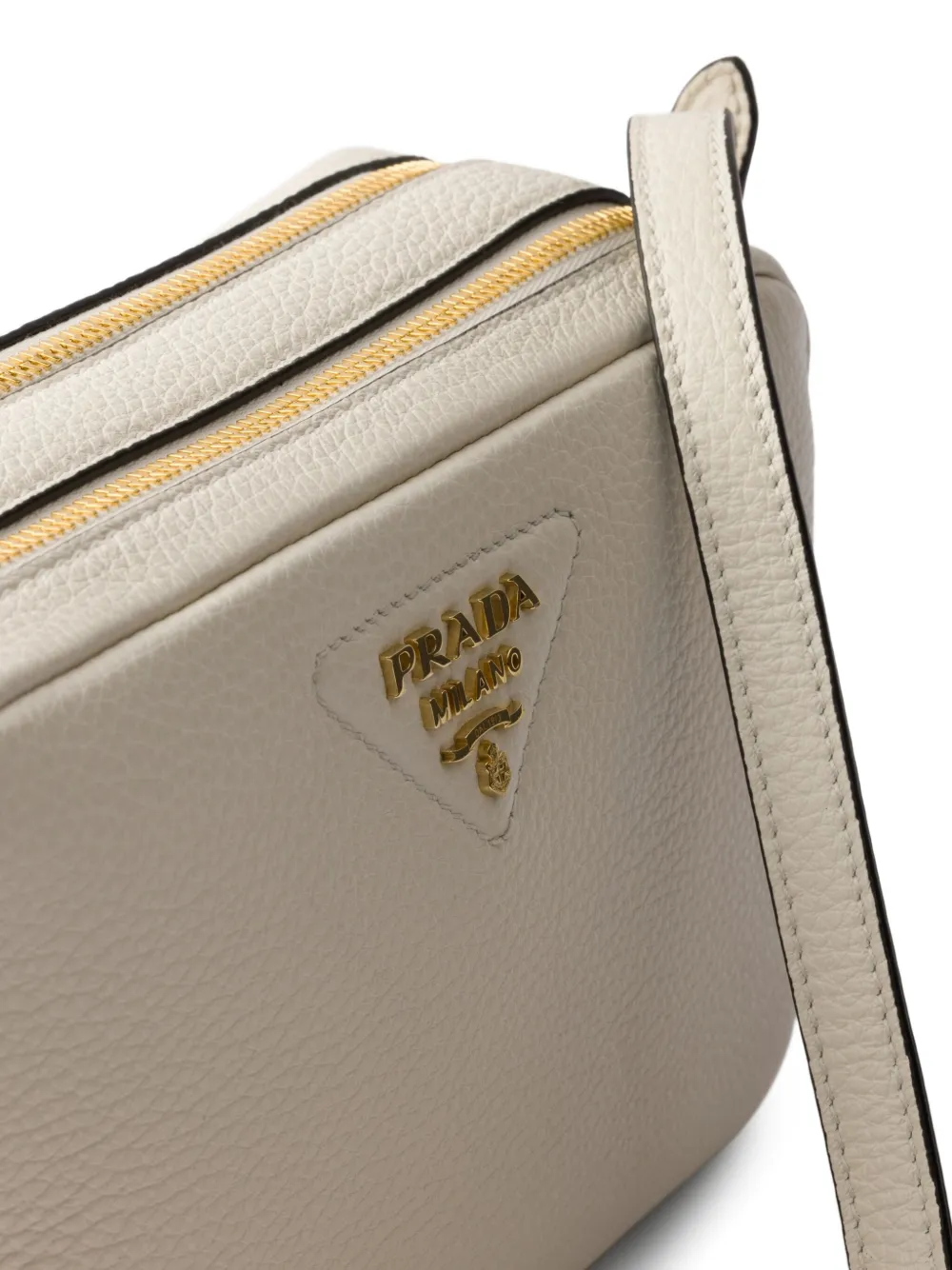 Prada Leren schoudertas Wit