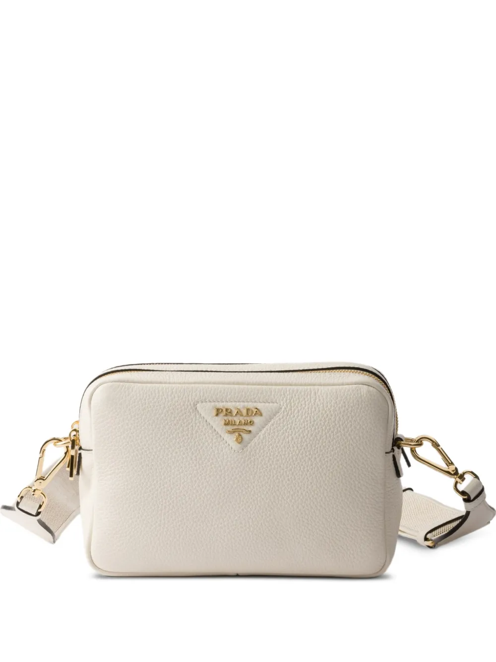 Prada レザー ショルダーバッグ - ホワイト Prada レザー ショルダーバッグ - ホワイト