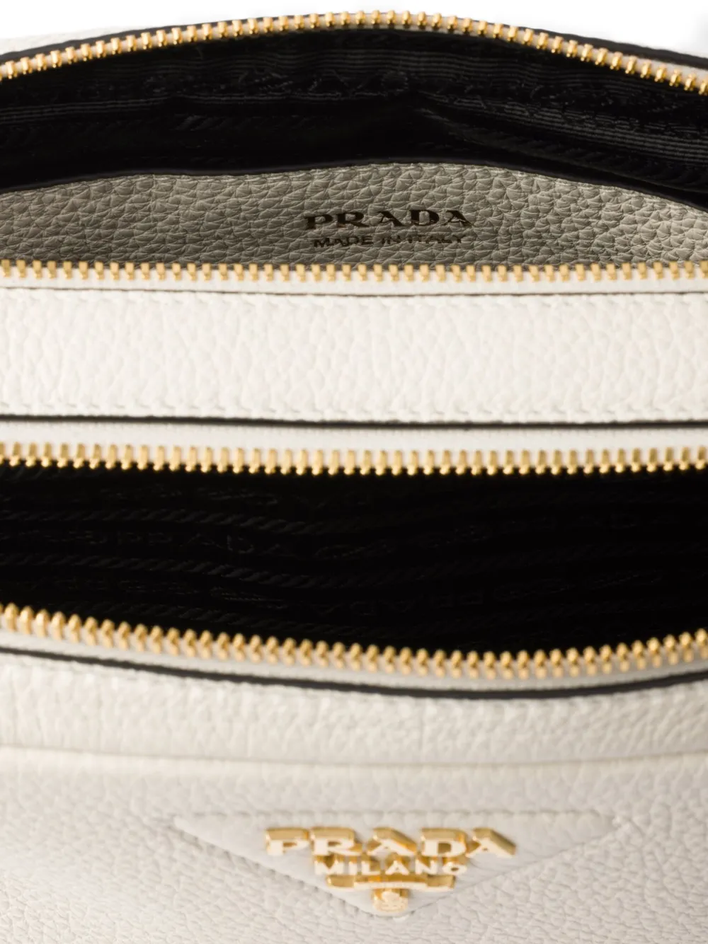 Prada Leren schoudertas Wit