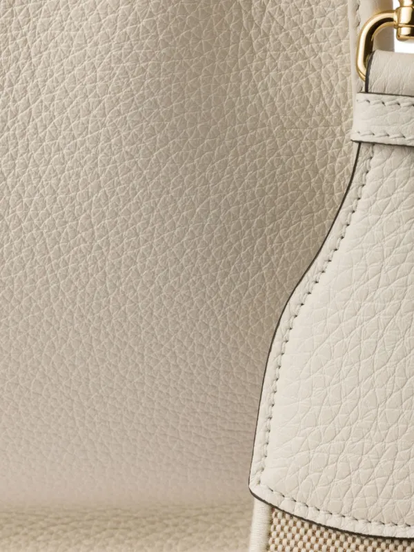 Prada レザー ショルダーバッグ | ニュートラル | FARFETCH JP
