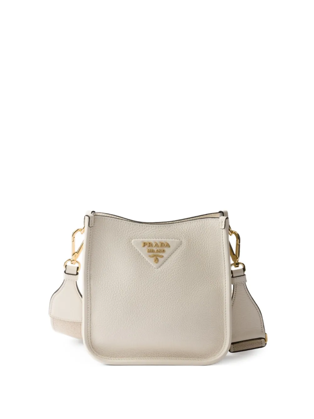 Prada Kleine leren shopper Beige
