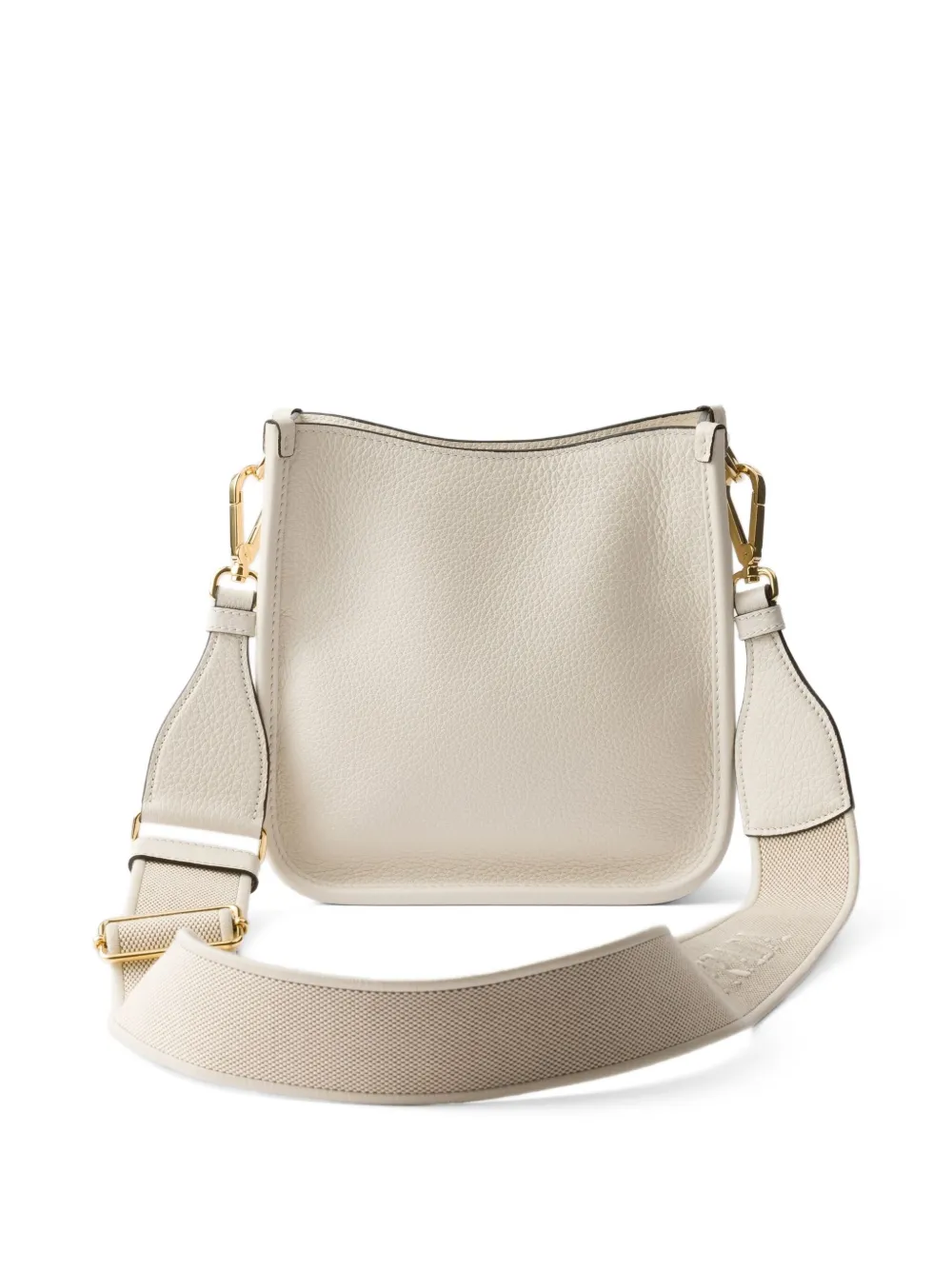 Prada Kleine leren shopper Beige