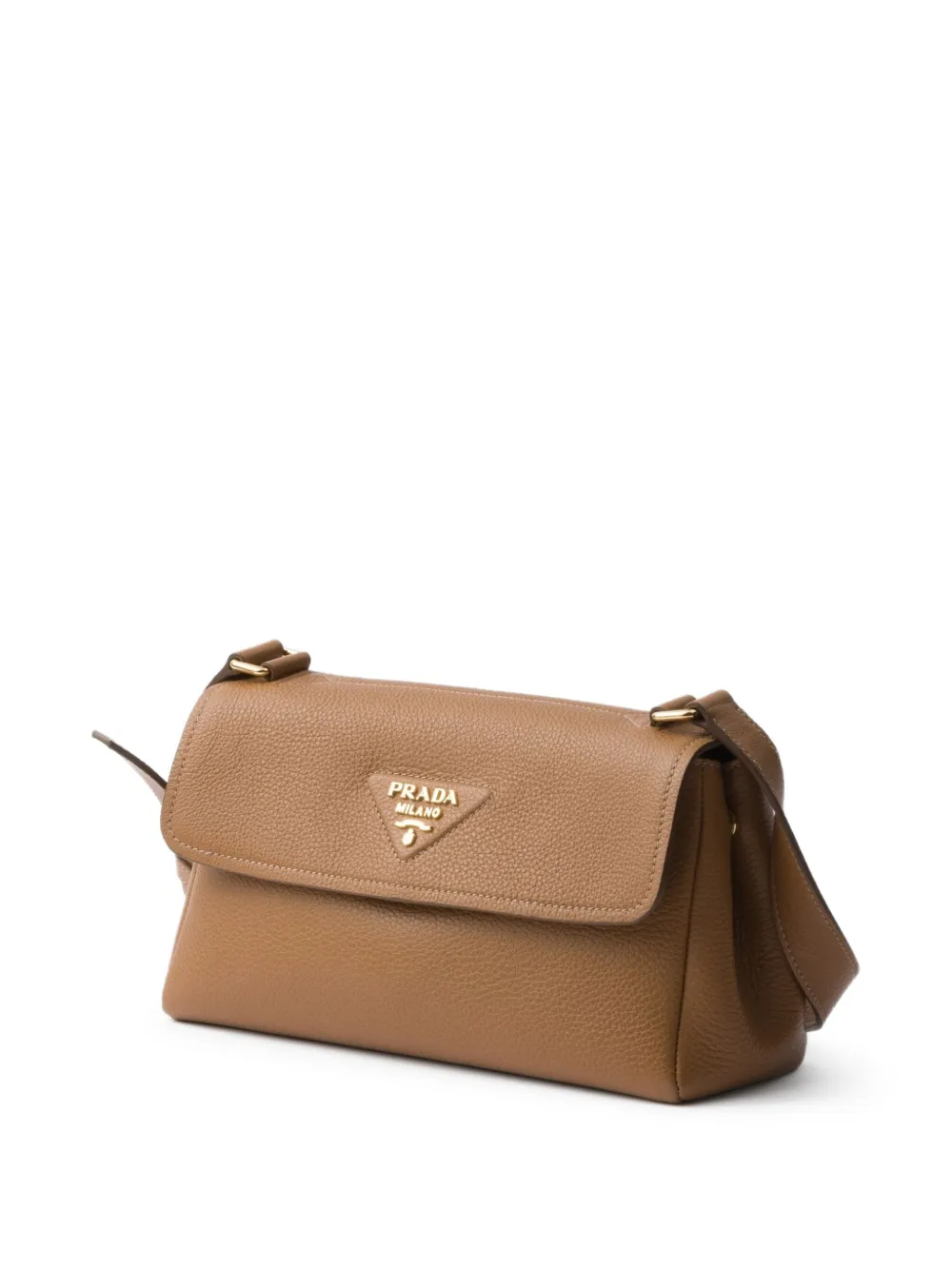 Prada Leren schoudertas Bruin