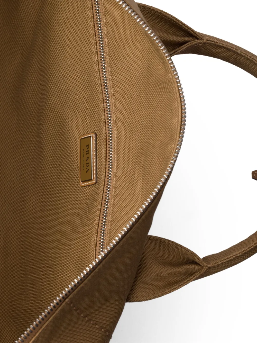 Prada Tas met logo-reliëf Bruin