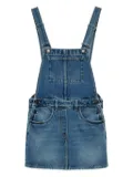Prada denim bib mini-dress - Blue
