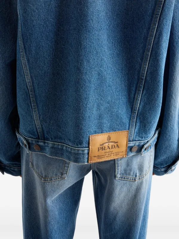 Prada Denim Blouson Jacket | FARFETCH PL