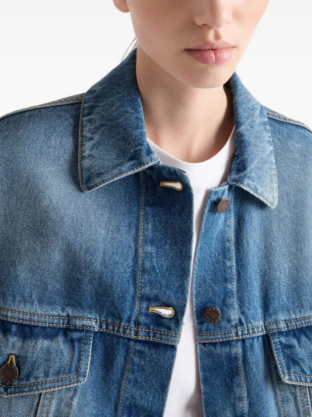 Prada Denim jack F0V3N LIGHT BLUE