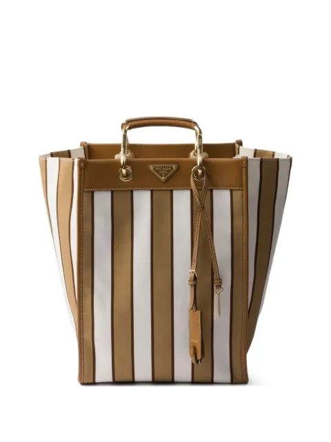 Prada large printed tote bag