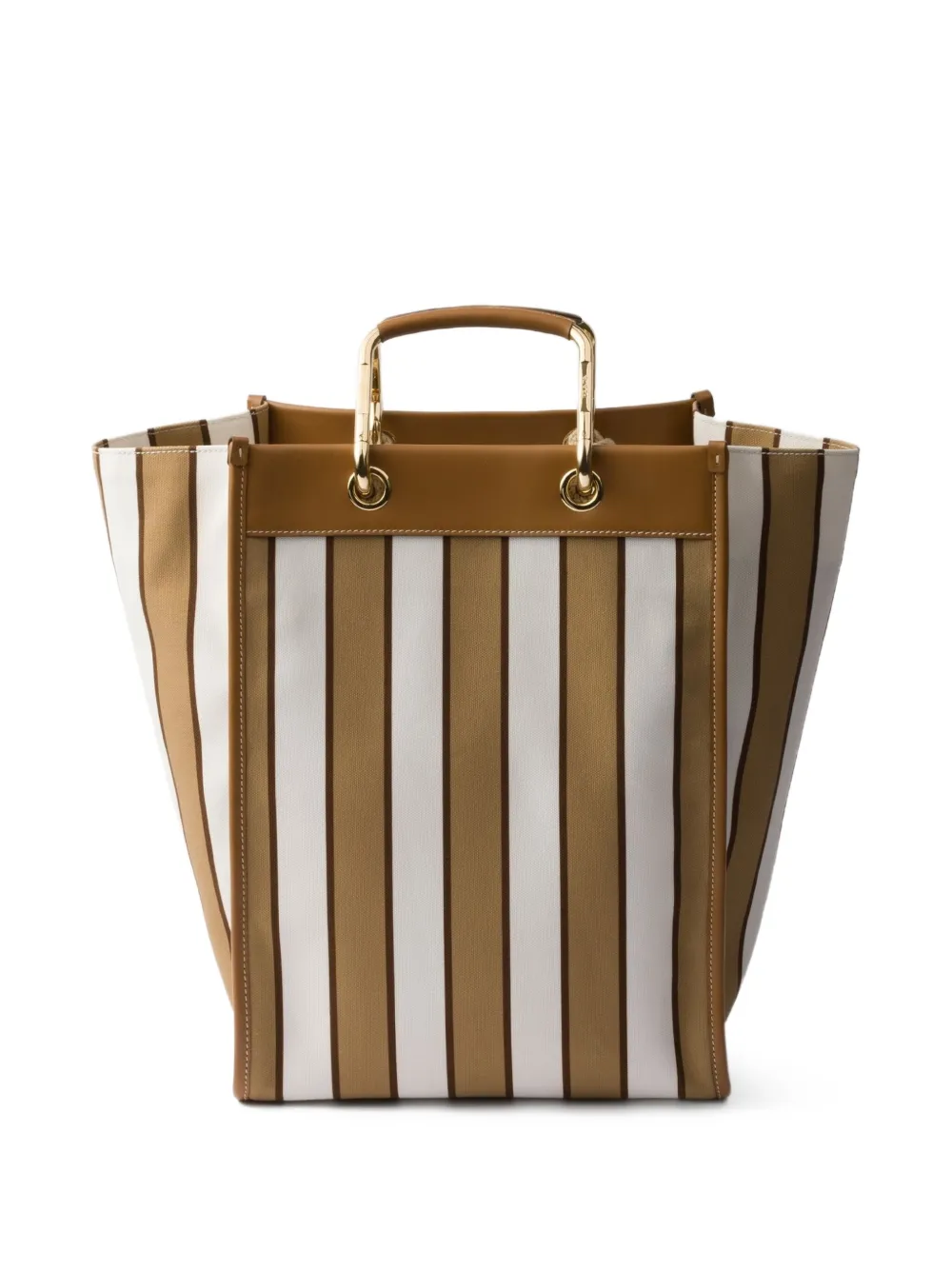 Prada large printed tote bag - Beige