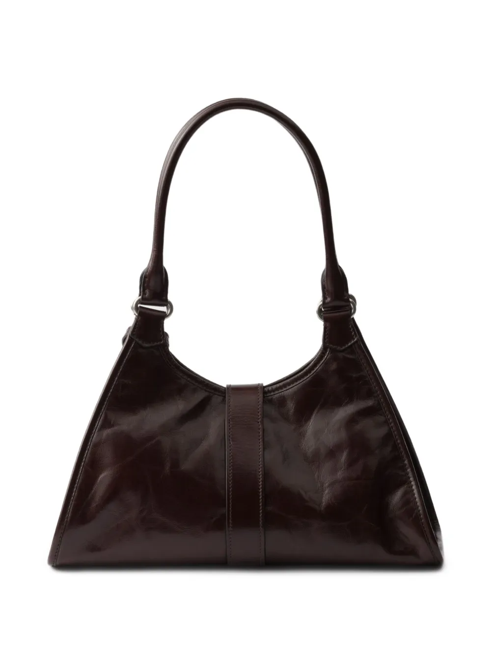 Prada Leren schoudertas Bruin