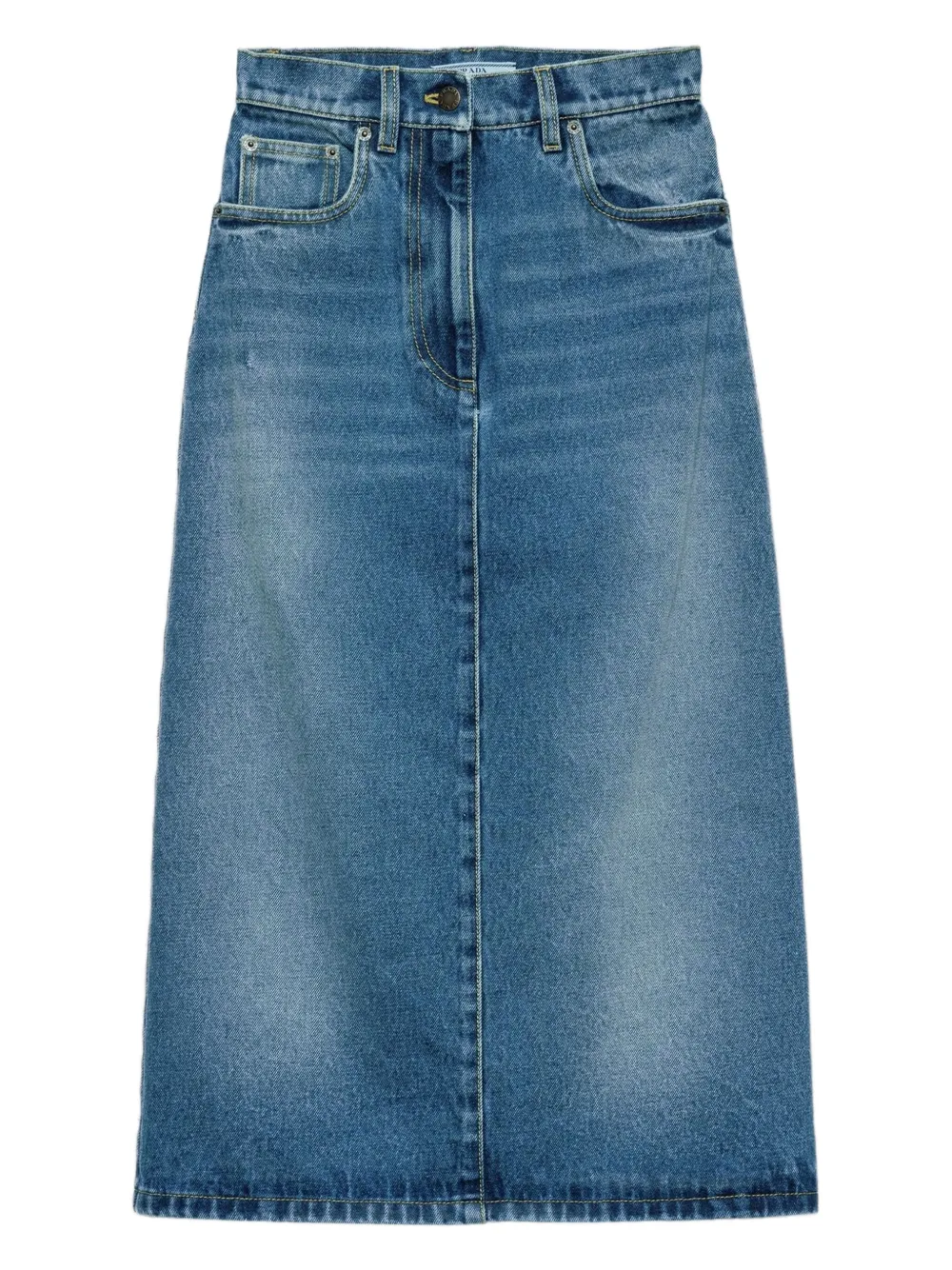 Prada Midi-spijkerrok Blauw