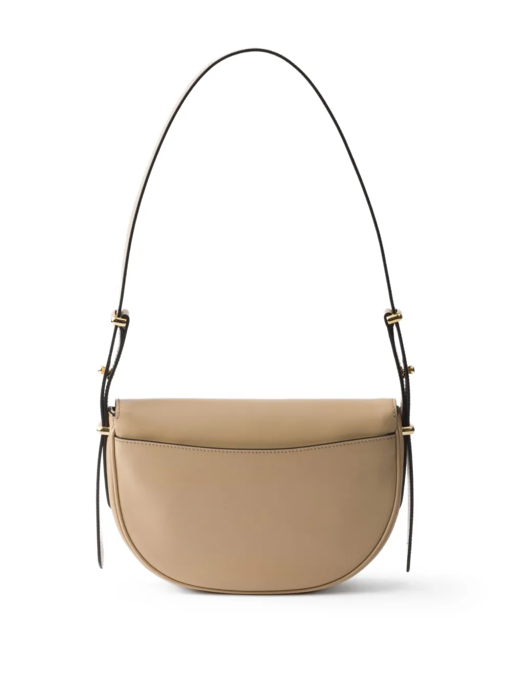 Prada Arqué leather shoulder bag - Beige