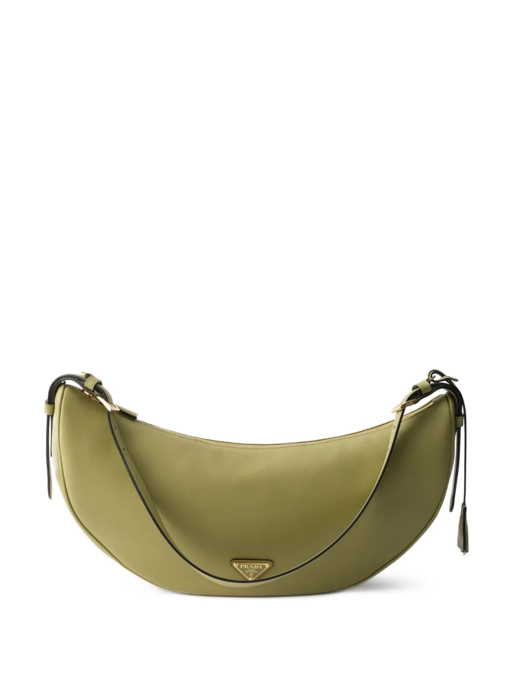 Prada Grote Demi Lune schoudertas Groen