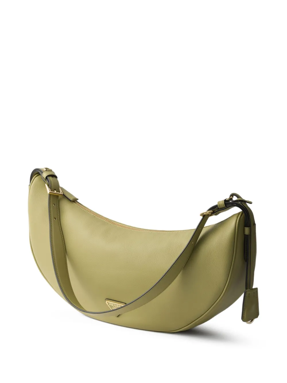 Prada Grote Demi Lune schoudertas Groen