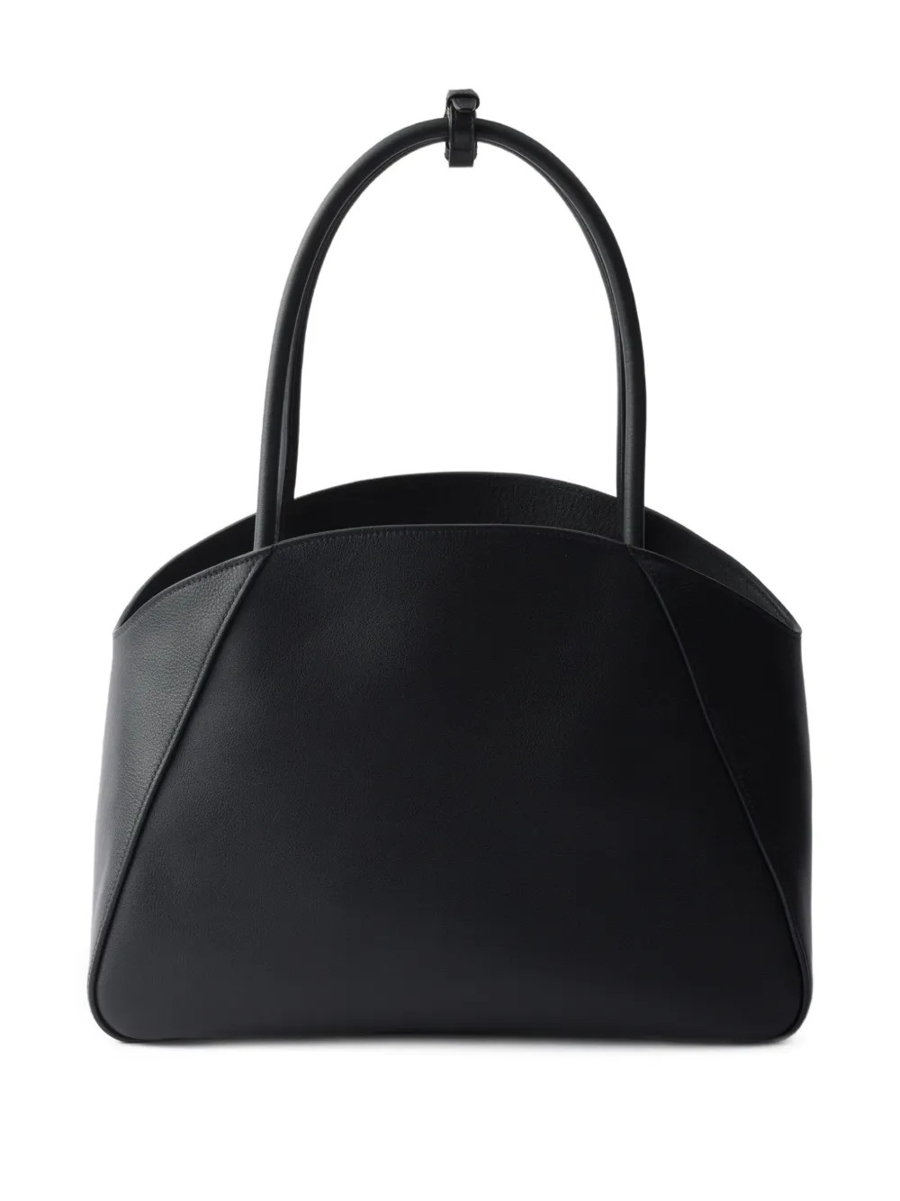 Prada large leather tote bag - Zwart