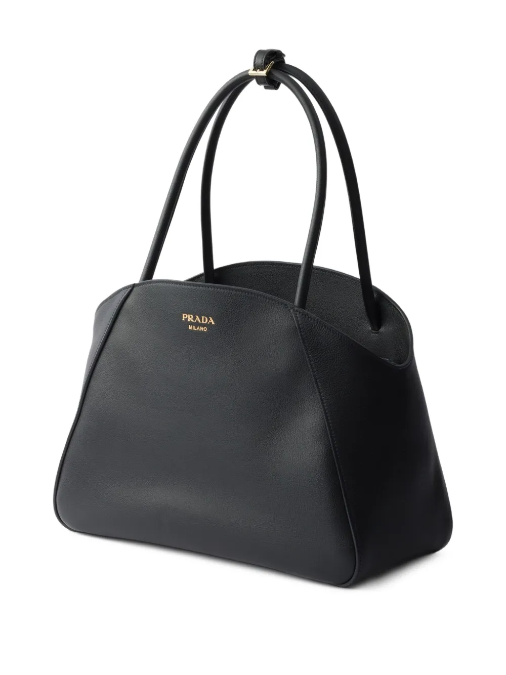 Prada Leren shopper Zwart