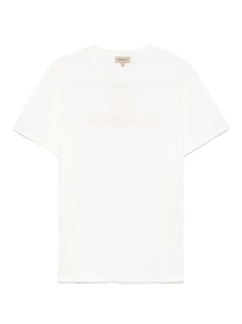 Woolrich playera con logo estampado