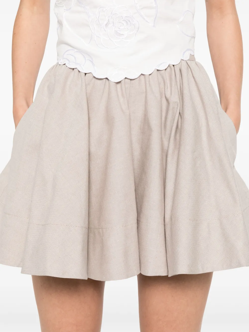 THE ANDAMANE Winona shorts Beige