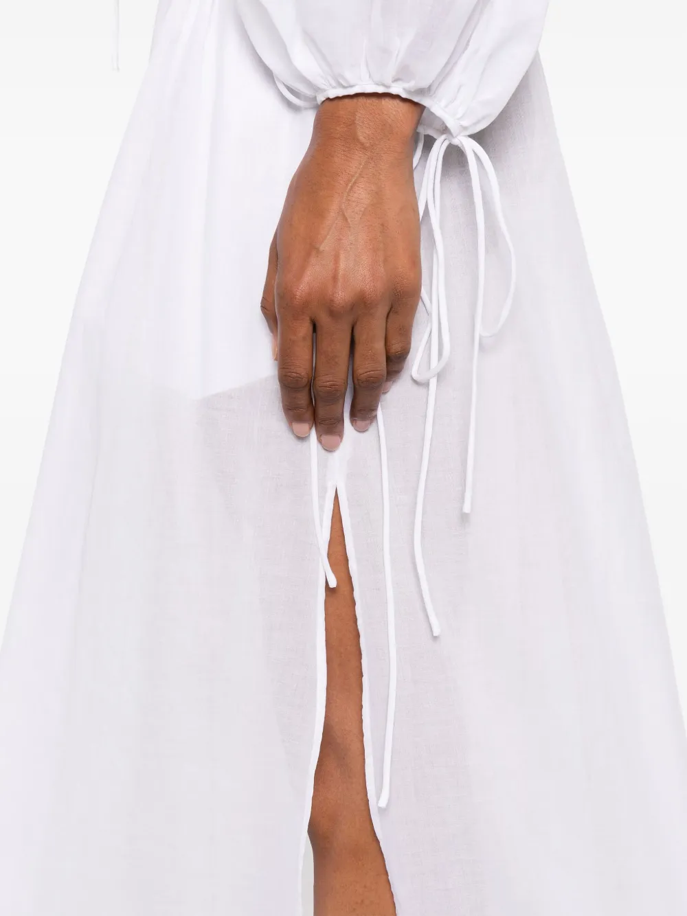 THE ANDAMANE Wilma maxi-jurk Wit