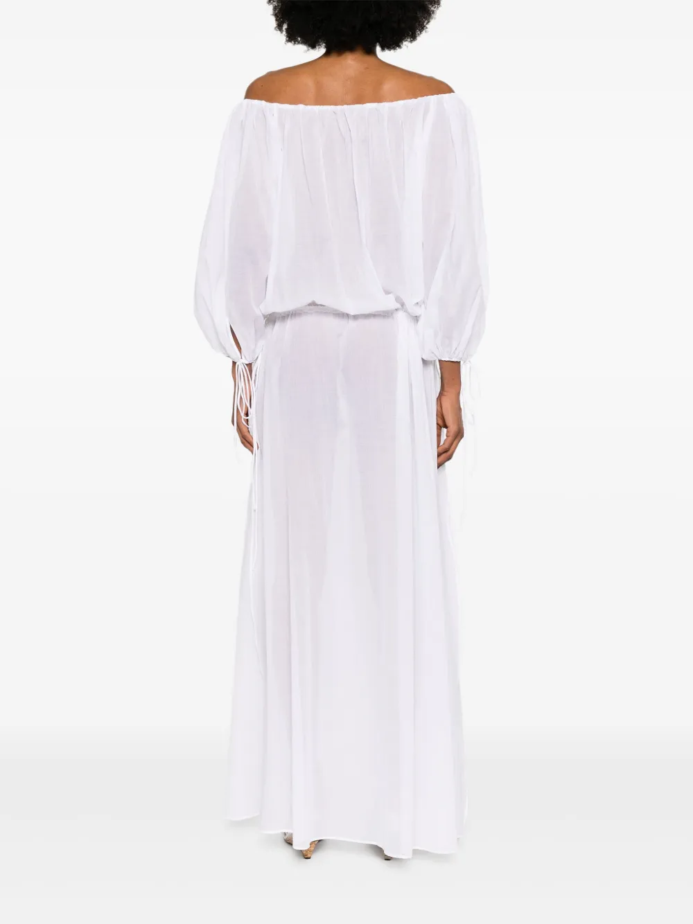 THE ANDAMANE Wilma maxi-jurk Wit