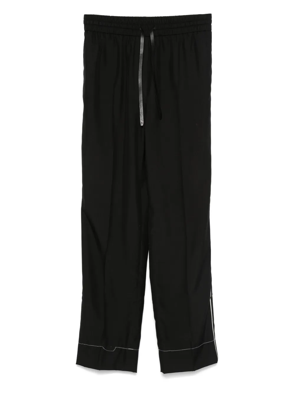 Brioni silk trousers Zwart
