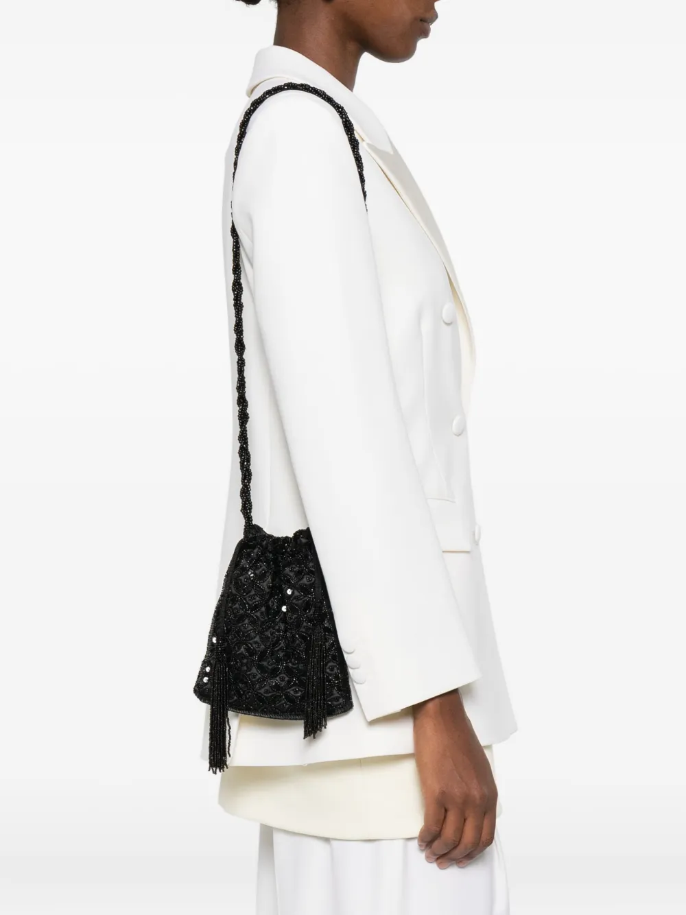 P.A.R.O.S.H. tassel-detail beaded mini bag | Image 2