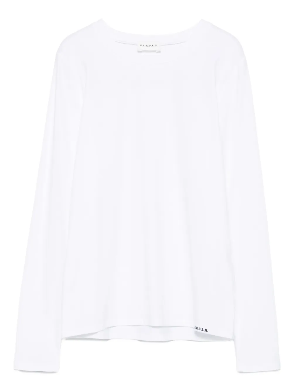 P.A.R.O.S.H. Katoenen T-shirt met lange mouwen Wit